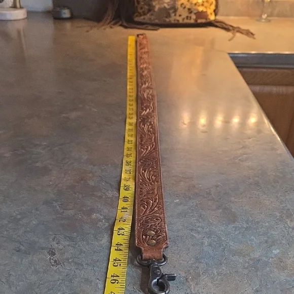 American Darling Leopard and Brown Fringe Shoulder Bag - Picture 8 of 10